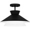Quoizel Semi-Flush Mount Semi Flush 1 Light Matte Black QSF6171MBK - alternate 1